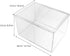 Countertop 14.2x10.6x8.7in ERINGOGO Baby Bottle Organizer for Cabinet - Clear Acrylic Bottle Station Storage Case