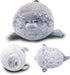 EHOTONG Cute Blob Seal Pillow, Chubby Seal Plush Hug Pillow, Gray, 15"