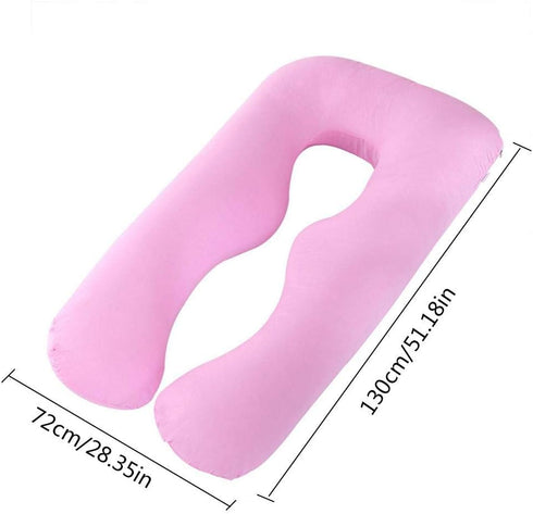 SmarTopus Maternity Pillowcase, Pregnancy Body Pillow case U Shaped, Maternity Pillow Replacement Cover with Zipper