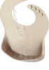 PandaEar Silicone Baby Bib for Girls Boys - Adjustable Waterproof Eating Bibs, BPA Free, Large Pocket Food Catcher