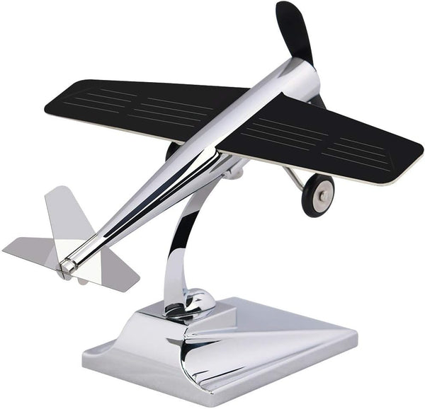 MagicTech Solar Panel Power Airplane Propeller Car Ornaments Kirksite Material Decoration Science