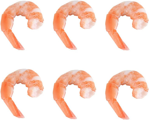 MAOMIA Artificial Shrimp Figures 8 Pcs Lifelike Realistic Sea Life Seafood Model