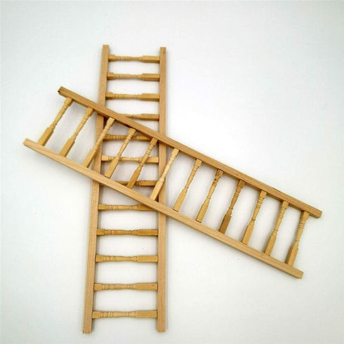 Dollhouse Decoration Accessories, Miniature Fence Handrail 1:12, Cute House Mini Fence, Beige, 2 Pcs