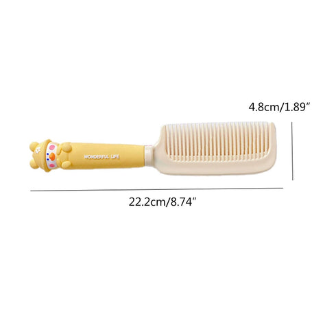 Osdhezcn Set Finest-Teeth Children's Hair Comb & Brush for Newborns to Infant Girls with Long Teeth for Cleaning