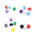 Swpeet 115 Pcs Organic Chemistry Molecular Model Set for Inorganic & Organic Chemistry with 50 Atoms & 64 Links