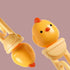 Training Chopsticks for Kids - Harmless Material, Anti-dislocation Buckle Design, Includes Portable Box (Yellow)