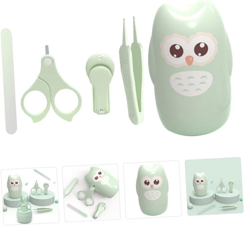 Set Beaupretty Baby Nail Care Kit for Newborns Safe Nail Clippers and Tweezers Toddler Grooming Tools Rounded Tips