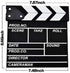 Wooden Clapboard Director Film Movie Cut Action Scene Slateboard, Small-Black