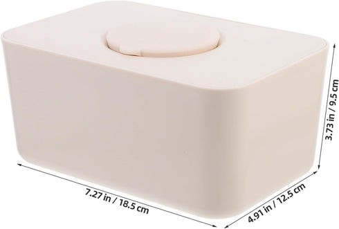 Luxshiny Diaper Wipes Dispenser, Dustproof Tissue Storage Box Case, Silicone Baby Holder Refillable Wipe Container