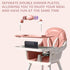 Nawahev Portable High Chair,High Chairs for Babies and Toddlers,Multi-Use Easy Clean Baby High Chair with Lock Wheels