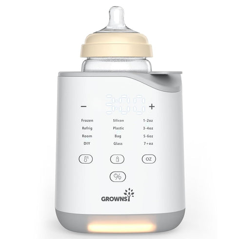 Grownsy Bottle Warmer for Night Feeding, Fast Baby Bottle Warmer for Breastmilk,