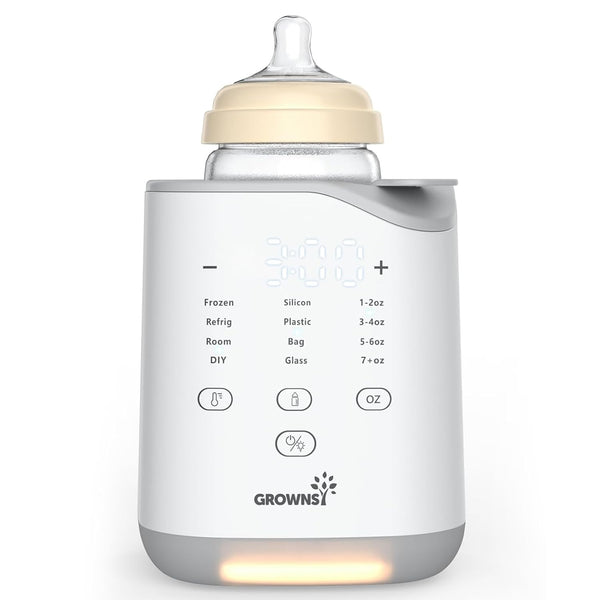 Grownsy Bottle Warmer for Night Feeding, Fast Baby Bottle Warmer for Breastmilk,