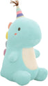 VHYHCY Cute Dinosaur Stuffed Animal Plush Toy, Soft Dino Plushies for Kids, Blue, 13.8 Inch