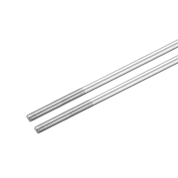 MECCANIXITY 304 Stainless Steel Push Rod Connector, Double End Threaded Rod for DIY RC Car, M4x250mm, 2 Pack