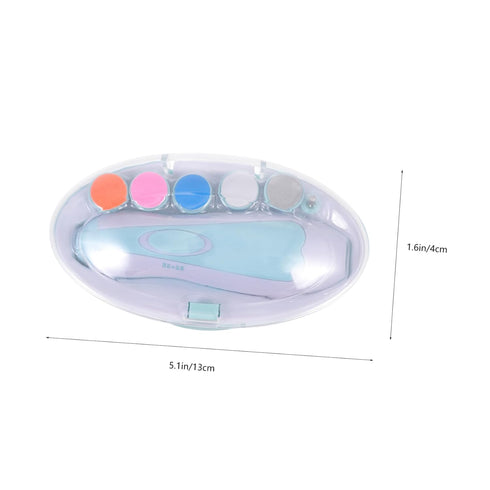 Trimmer Set 3-in-1 YARNOW Electric Nail for Boys and Girls Baby Nail Polisher Safety Guard Rechargeable Handheld