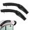 Baby Stroller Armrest Protective Cover, 2 Pcs Zipped Leather Handle Covers for Pushchair (Black)