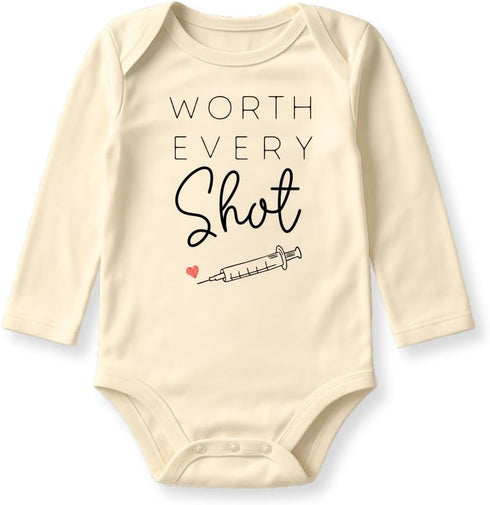 Worth Every Shot IVF Baby Bodysuit, Toddler & Kids T-Shirt - Fertility
