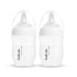 Gulicola Natural PP Baby Breastfeeding Bottles Newborn Set 2 Pack, Slow Flow