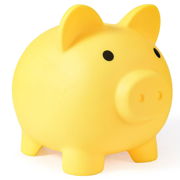 Large Piggy Bank, Unbreakable Plastic Money Bank for Girls and Boys, Practical Gifts for Birthday, Easter, Christmas