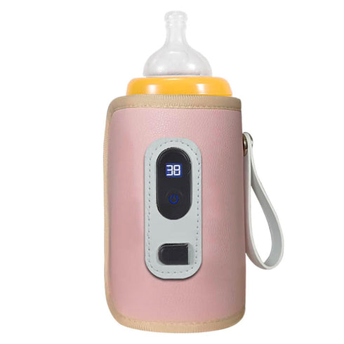 Hamwesh 5 Baby Milk Bottle Warmer, Speeds Heat Keeper, Intelligent Temperature Control, USB Portable, for Travel Work