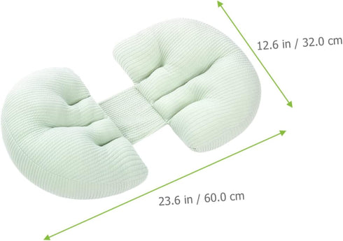 U-Shaped Maternity Pillow for Abdominal and Waist Support - Ideal for Pregnancy