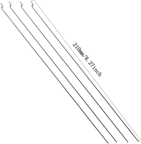 Ltvystore 10Pcs 1.3mm 10Pcs 21x10 mm 10Pcs 1.2 210mm Adjustable Pushrod Connector Linkage Stopper & Nylon Control Horns
