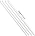 Ltvystore 10Pcs 1.3mm 10Pcs 21x10 mm 10Pcs 1.2 210mm Adjustable Pushrod Connector Linkage Stopper & Nylon Control Horns