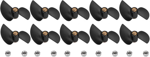 10PCS FT009 Set FT009 RC Boat Propellers High Speed Brushless Replacement Propeller for Remote Control Racing Boat
