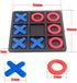 Tic Tac Toe Board Game, Classic Family Game, Children's Plastic Tic Tac Toe Game, Board Size 15 x 15 cm