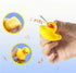 Preschool Bath Toys - Rubber Floating Squeaky Baby Wash Shower Toy for Toddlers, 12 Pcs (Yellow Duck)