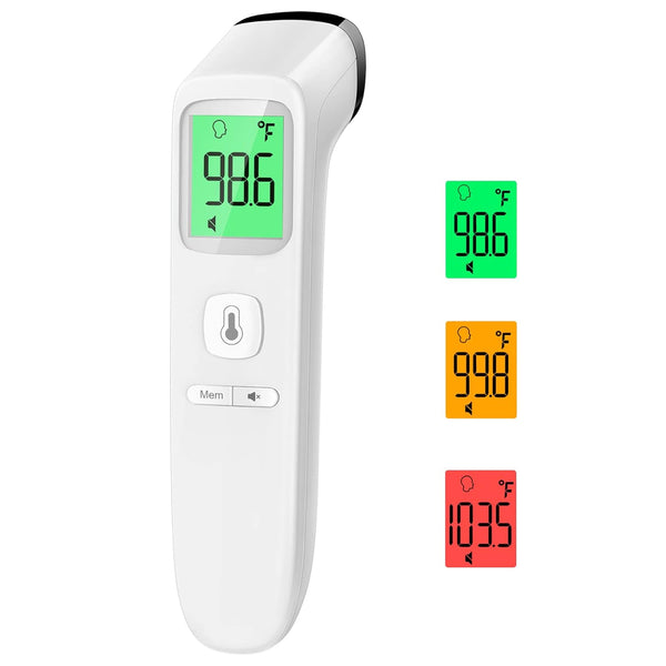 No-Touch Thermometer for Adults and Kids - Fast Accurate Digital Thermometer with Fever Alarm & Silent Mode