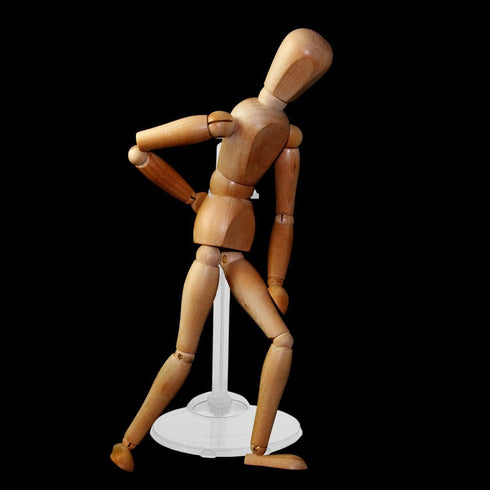 10Pcs Adjustable Doll Stands Display Holders, Transparent Plastic Mini Doll Display Stand for 11 to 13 Inch Dolls