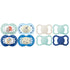 MAM Original + Night 4-Pack, 6+M, Boy & Air Matte Pacifiers, for Sensitive