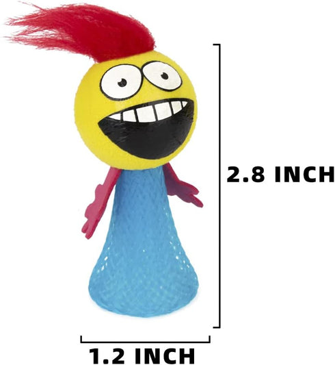 PROLOSO 40 Pcs Jumping Toys, Popper Spring Launchers, Bouncy Ball Hair Man