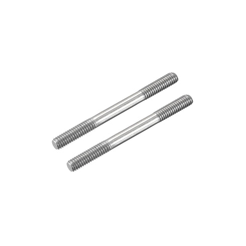 MECCANIXITY 304 Stainless Steel Push Rod Connector - Double End Threaded Rod for DIY RC Car, Boat, Airplane, Helicopter