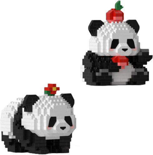 Mini Building Blocks Panda Sets, Cute Micro Mini Panda Building Bricks for Adults (359 PCS)