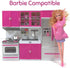 Playset Set (3-in-1) Doll Kitchen for Kids, My Modern Mini Kitchen House Furniture Pretend Play Toy Accessories
