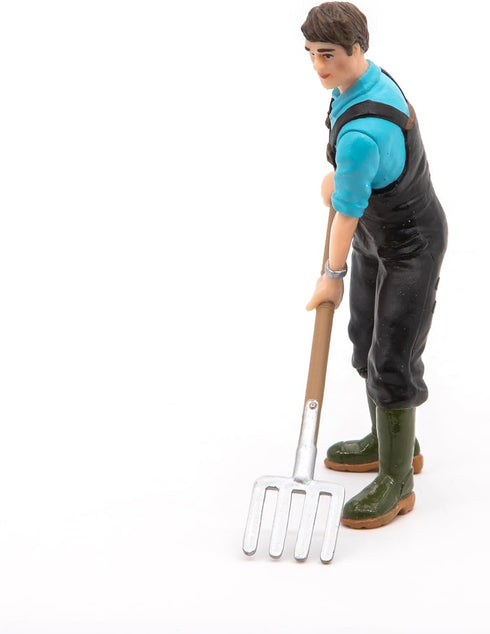 Papo Hand-Painted Farmyard Friends Gardener Figurine, 39216, Collectible for Children, 3 Years Old+