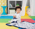 2-Ply Reversible Luxury Baby Blanket with Puppy Embroidery, Blue and White Little Me Puppy Toile Print (30 inch x 40 inch)