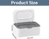 QBXMY7 (1, Baby Wipes Dispenser, Wipe Holder for Baby & Adult, Keeps Wet Tissue Fresh,Easy Pull Wipes Pouch Case Gray)