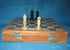10" Chess Board Game Set with Wooden Base, Stone Inlay & Handmade Stone Chess Pieces, Folding Crafted Chess Game
