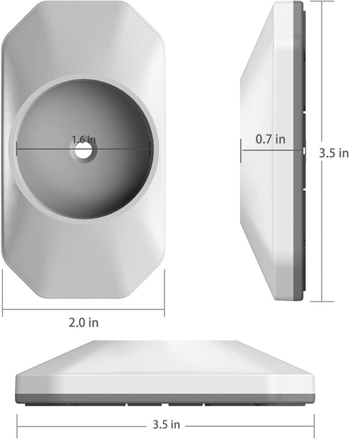 ICERO Baby Gate Wall Protector - 4 Pack, Protect Walls & Doorways from Pet & Dog Gates for Child Pressure Mounted
