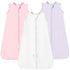 TotAha Sleep Sack 6-12-15 Months 3-Pack,Stretchy,Buttery Soft Swaddle Transition Sleeping Bag,Light Baby