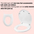 PandaEar Toilet Seat with Build-In Toddler Potty Training Seat, Round Toilet Seat with Splash Guard for Toddler