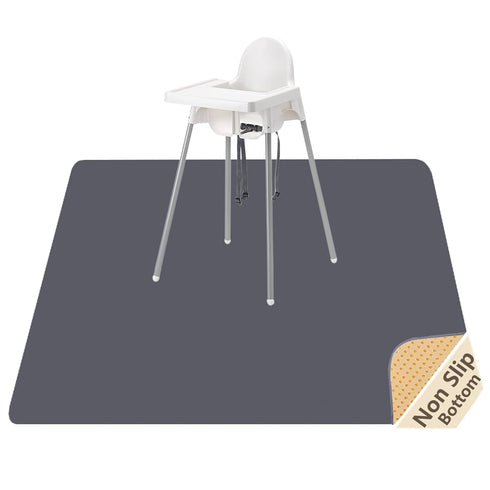 WOMUMON Splat Mat for Under High Chair/Arts/Crafts, Washable Spill Mat Waterproof Anti-Slip Floor
