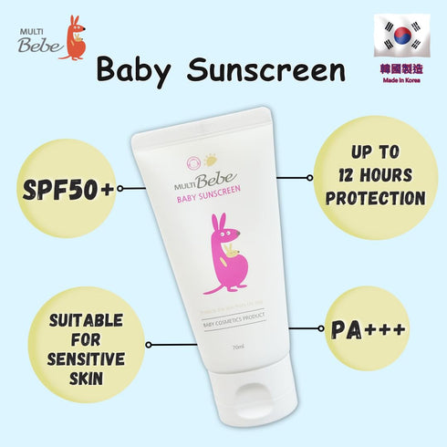 50+ 2.4 Multi-Bebe Baby Sunscreen cream - Protect the skin from UV rays SPF PA+++ - fl made in korea