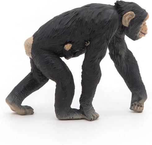 Papo Hand-Painted Chimpanzee and Baby Figurine - Wild Animal Kingdom Collectible for Children