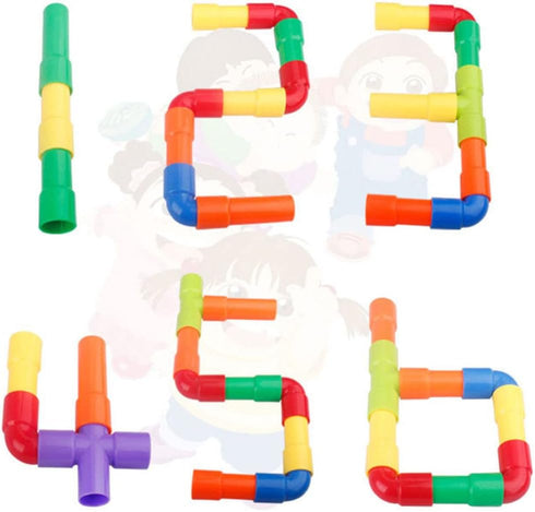 1 Set of STEM Building Blocks Toy,Tube Locks Construction Building Blocks Set Educational Pipe Tube Building Toy for Boys Girls Educational Learning Toys