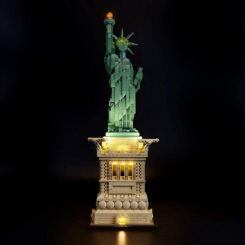 BRIKSMAX Led Lighting Kit for Architecture Statue of Liberty - Compatible with Lego 21042 Building Blocks