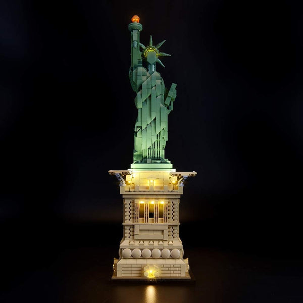 BRIKSMAX Led Lighting Kit for Architecture Statue of Liberty - Compatible with Lego 21042 Building Blocks